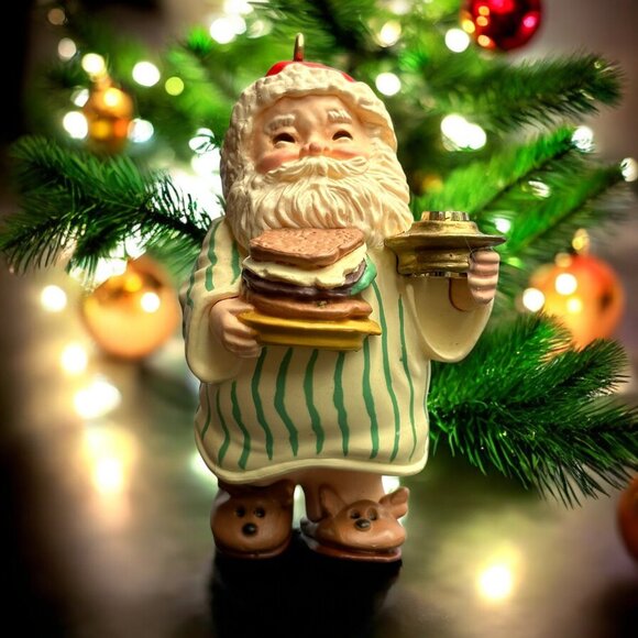 Santa's Snack, Hallmark Keepsake Christmas Ornament from 1986 - Picture 1 of 10